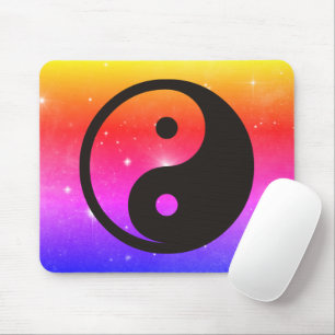 Yin Yang Symbol - solide Tätowierung Mousepad