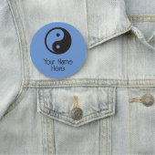 Yin Yang Symbol - solide Tätowierung Namensschild (Beispiel)
