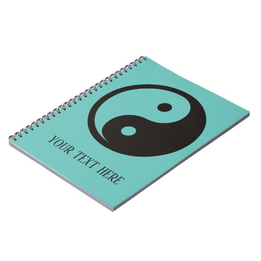 Yin Yang Symbol - solide Tätowierung Notizblock (Linke Seite)