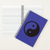 Yin Yang Symbol - solide Tätowierung Notizblock (Innen)