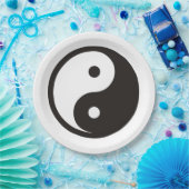 Yin Yang Symbol - solide Tätowierung Pappteller (Party)