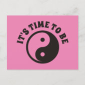 Yin Yang Symbol - solide Tätowierung Postkarte (Vorderseite)