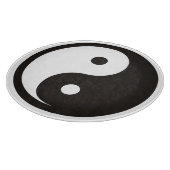 Yin Yang Symbol - solide Tätowierung Schneidebrett (Ecke)
