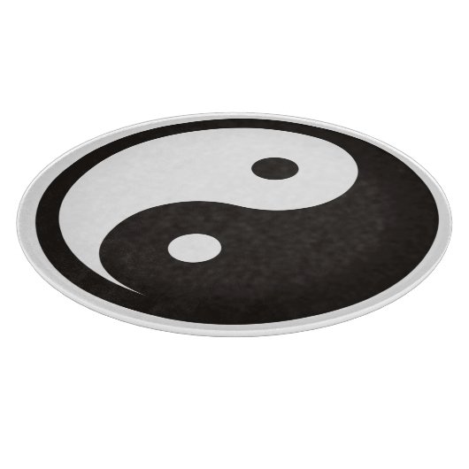 Yin Yang Symbol - solide Tätowierung Schneidebrett (Ecke)