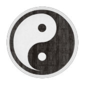 Yin Yang Symbol - solide Tätowierung Schneidebrett (Vorderseite)