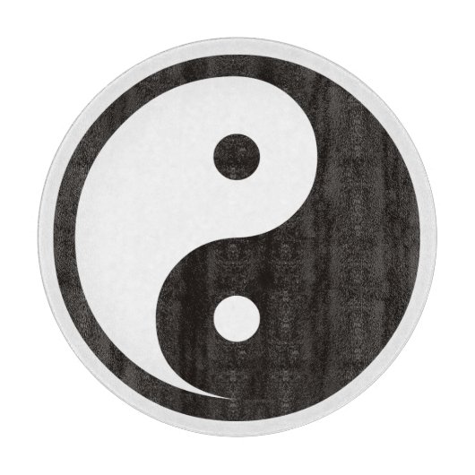 Yin Yang Symbol - solide Tätowierung Schneidebrett (Vorderseite)