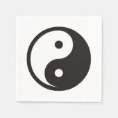 Yin Yang Symbol - solide Tätowierung Serviette (Vorderseite)