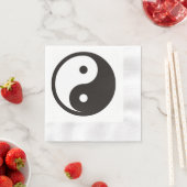 Yin Yang Symbol - solide Tätowierung Serviette (Beispiel)