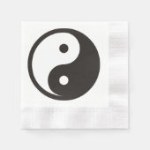 Yin Yang Symbol - solide Tätowierung Serviette (Vorderseite)