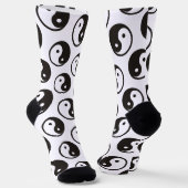 Yin Yang Symbol - solide Tätowierung Socken (Gewinkelt)