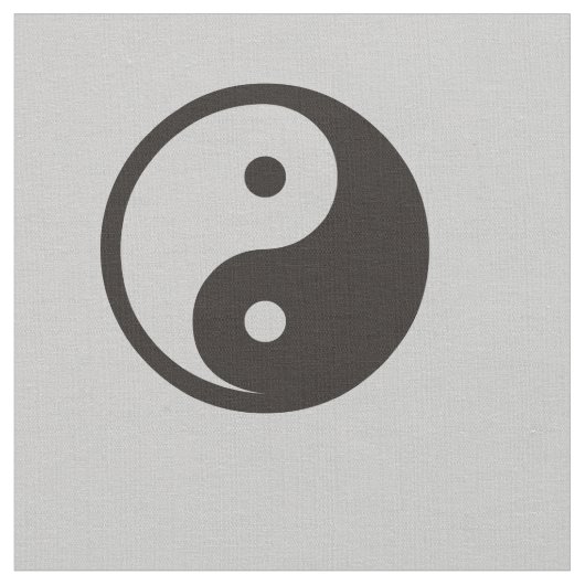 Yin Yang Symbol - solide Tätowierung Stoff (Nahaufnahme)