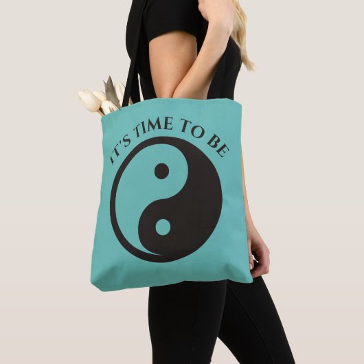Yin Yang Symbol - solide Tätowierung Tasche (Von Nahem)