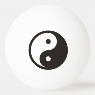 Yin Yang Symbol - solide Tätowierung Tischtennisball
