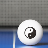 Yin Yang Symbol - solide Tätowierung Tischtennisball (Netto)
