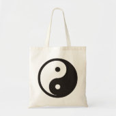 Yin Yang Symbol - solide Tätowierung Tragetasche (Vorne)