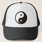 Yin Yang Symbol - solide Tätowierung Truckerkappe (Vorderseite)