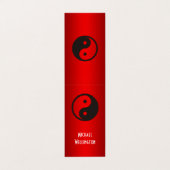 Yin Yang Symbol - solide Tätowierung Visitenkarten (Außenseite Aufgefaltet)