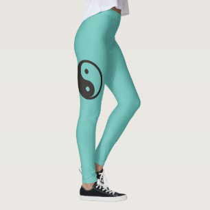 Yin Yang Symbol - solides Tätowierungsdesign Leggings