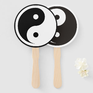 Yin Yang Symbol - solides Tattoodesign 1+2 Fächer