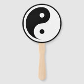 Yin Yang Symbol - solides Tattoodesign 1+2 Fächer (Vorderseite)