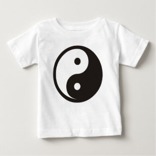 Yin Yang Symbol - solides Tattoodesign Baby T-shirt