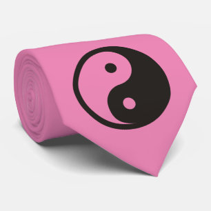 Yin Yang Symbol - solides Tattoodesign Krawatte