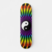 Yin Yang Symbol & Spiral Design: Skateboard (Vorne)