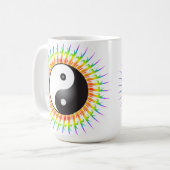 Yin Yang Symbol & Spiral: Tasse (Vorderseite Links)