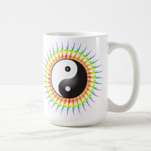 Yin Yang Symbol & Spiral: Tasse