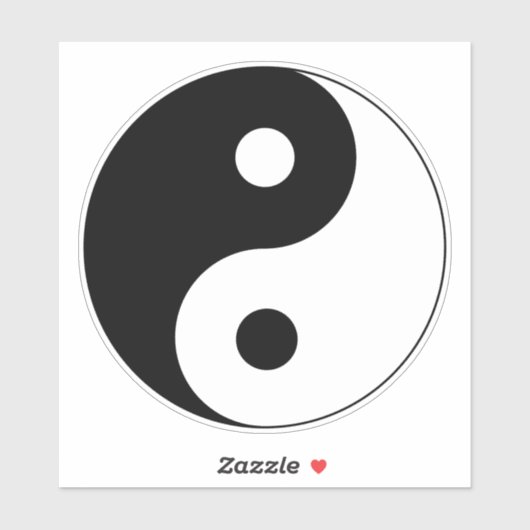 Yin Yang Symbol Spiritual Aufkleber (Blatt)