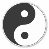 Yin Yang Symbol Spiritual Aufkleber (Vorderseite)