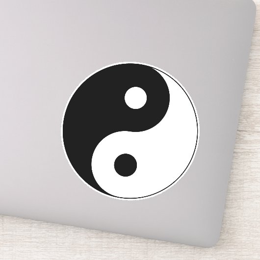 Yin Yang Symbol Spiritual Aufkleber (Detail)
