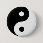 Yin Yang Symbol Spiritual Button (Vorderseite)