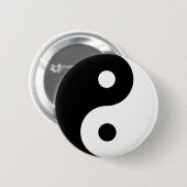 Yin Yang Symbol Spiritual Button (Vorne & Hinten)