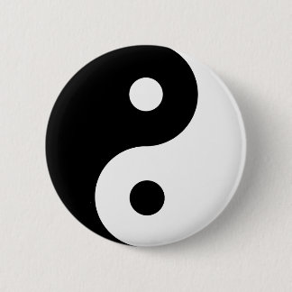 Yin Yang Symbol Spiritual Button