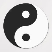 Yin Yang Symbol Spiritual Etiketten (Design 1)