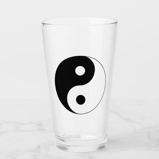 Yin Yang Symbol Spiritual Glas (Vorderseite)