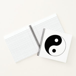Yin Yang Symbol Spiritual Notizblock