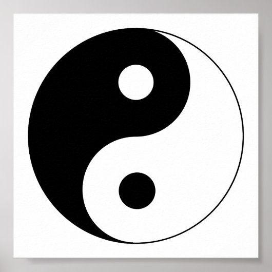 Yin Yang Symbol Spiritual Poster (Vorne)