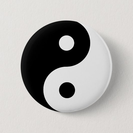 Yin Yang Symbol Spiritualität Button (Vorderseite)