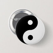 Yin Yang Symbol Spiritualität Button (Vorne & Hinten)