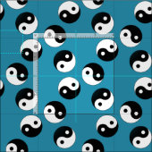 Yin Yang Symbol Stoff (Kachel)