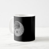 Yin Yang symbol Tree of Life Kaffeetasse (Vorderseite Links)