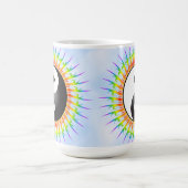 Yin Yang Symbol u. Spirale: Kaffee-Tasse Kaffeetasse (Mittel)