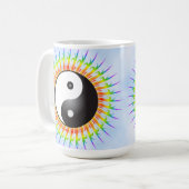 Yin Yang Symbol u. Spirale: Kaffee-Tasse Kaffeetasse (Vorderseite Links)