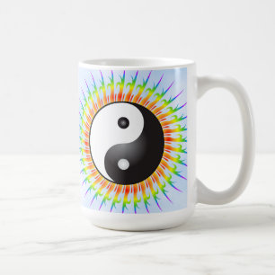 Yin Yang Symbol u. Spirale: Kaffee-Tasse Kaffeetasse
