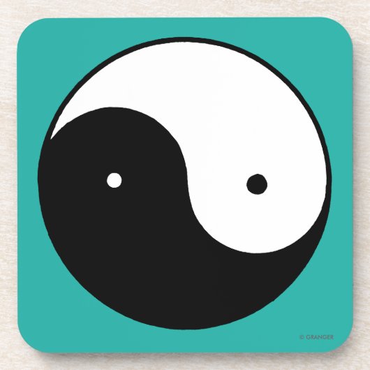 Yin Yang Symbol Untersetzer (Vorderseite)