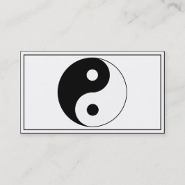 Yin / Yang Symbol Visitenkarte