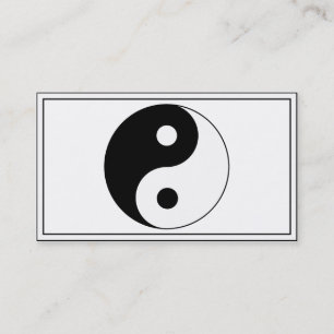 Yin / Yang Symbol Visitenkarte