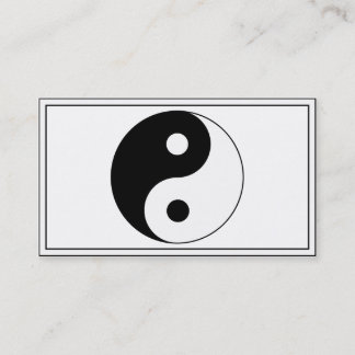 Yin / Yang Symbol Visitenkarte